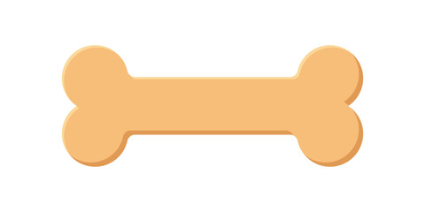 Dog bone icon in flat style. Human skeleton vector illustration on isolated background. Healthy orthopedic sign business concept.