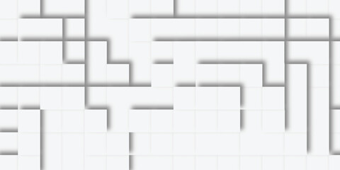 modern soft tile smooth light white geometric pattern with gray lines and shadows creating a modern abstract design effect look