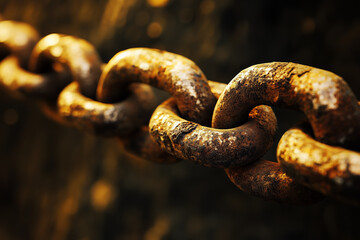 Fototapeta premium rusty metal chain