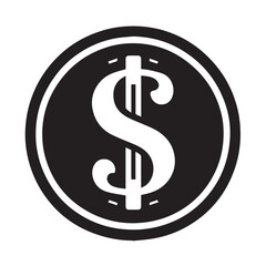 Obraz premium dollar symbol on a white background