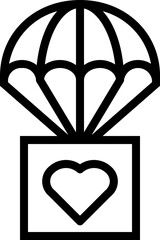 parachute (2) illustration on a white background     