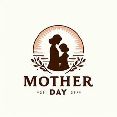 Mother day mother's day love silhouette design 