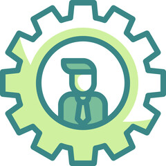 performance illustration on a white background     