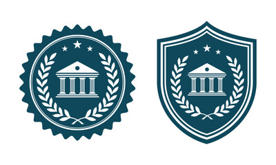 University logo design Vector icon template illustration
