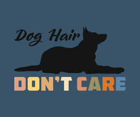 Obraz premium Dog here dont care, Cute and fun dog-themed T-shirt design, perfect for pet lovers and dog owners. Ideal for apparel, gifts, and casual wear.