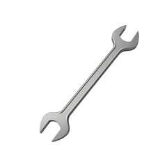 High-resolution isolated image of a adjustable wrench with sharp edges