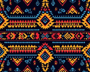 Vibrant, geometric, patterned background