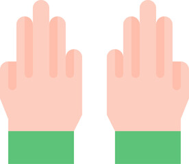 praise illustration on a white background     