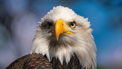 Fototapeta premium bald eagle looking at you