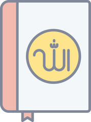 Quran illustration on a white background     