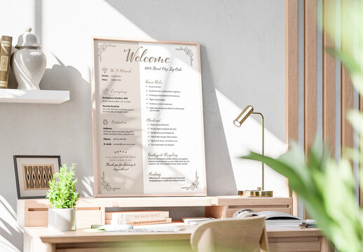 Home Rental Guide Welcome Poster