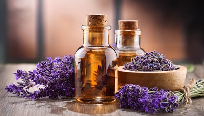 lavender herb and essential oil