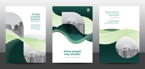 Template vector design set for Brochure, AnnualReport, Corporate Presentation, Portfolio, Flyer, layout modern, posters collection Eps10