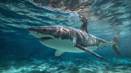 Fototapeta premium Shark Under Water