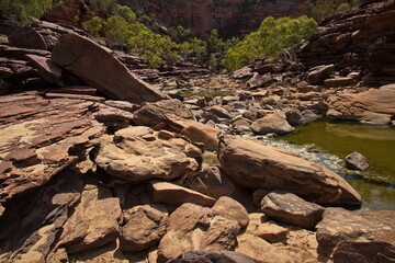 Murchison River in Kalbarri National Park, Western Australia, Australia
