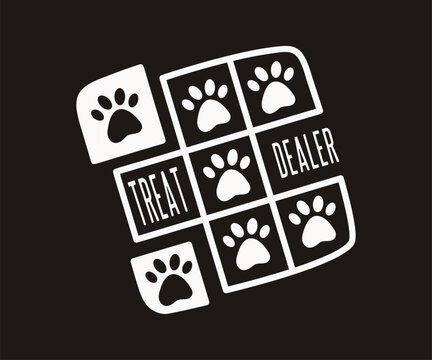 Treat dealer, Cute and fun dog-themed T-shirt design, perfect for pet lovers and dog owners. Ideal for apparel, gifts, and casual wear.