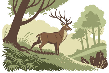 62 A colorful rooster standing on a log, wearing a vibrant knitted sweater, against a blurred natural background with fallen leaves