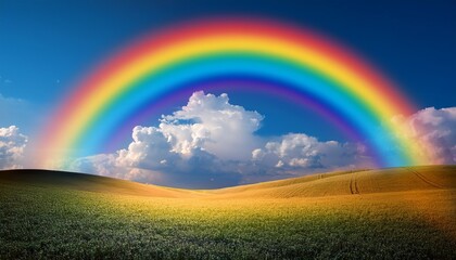 Obraz premium rainbow in the beautiful sky