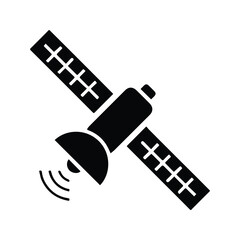 Satellite Icon. Space Orbit Satellite Vector Illustration. Communication Satellite.