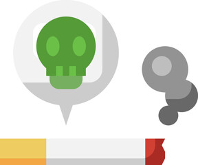 smoking (2) illustration on a white background    