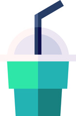 smoothie illustration on a white background     