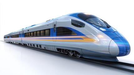 Naklejka premium Modern high speed train illustration
