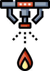 sprinkler illustration on a white background     
