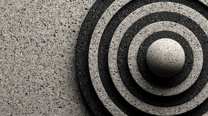 Naklejka premium Black and white design symbolizing sequence-based branding with fibonacci storytelling concept in creative industries