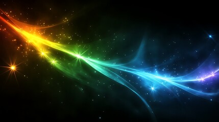 Obraz premium Colorful abstract energy streaks