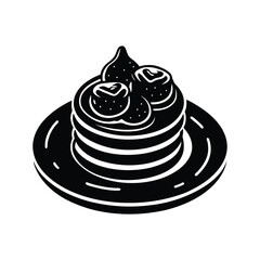 Mini Pancakes with Tahini and Date Syrup