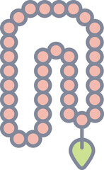 tasbih illustration on a white background    
