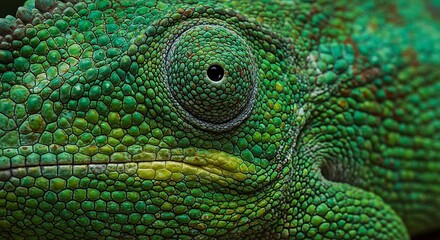 Obraz premium Close up of a chameleon skin pattern with multicolored, textured scales, centered on a white background, ultra detailed, 8k resolution 