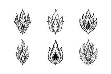 Retro Blaze Feather Tattoo Kit