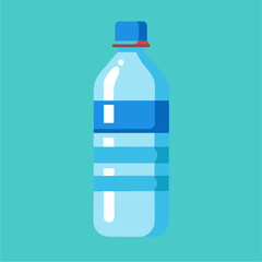 a mineral water in the bottle
