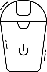 trash illustration on a white background     