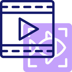 video illustration on a white background     