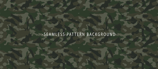 Seamless Camouflage Pattern Background for Design © Faurdaus