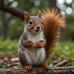 Fototapeta premium realistic hd images of squirrels in the wild