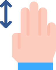 zoom out illustration on a white background     