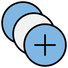 Additional Blue Black Icon