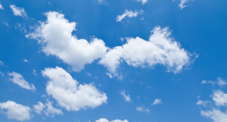 Obraz premium blue sky with clouds background.