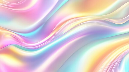 Obraz premium Futuristic Holographic Background with Colorful Wave Patterns