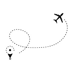 A plane  in the sky