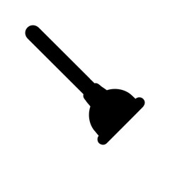 Plunger glyph icon