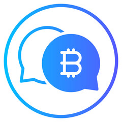 bitcoin gradient icon