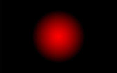 red sphere on black background