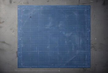 Blueprint style photo effect template with grid & measurements , draft, technology, background