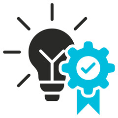 Competency Glyph Blue Grey Icon