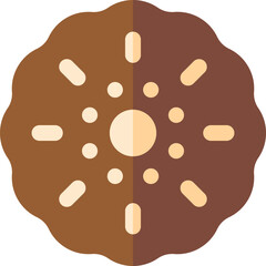 cookie illustration on a white background     