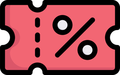 coupon illustration on a white background    